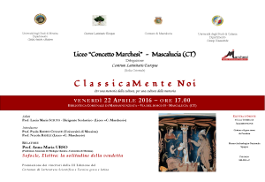 ClassicaMente Noi invito Anna Maria URSO 2016