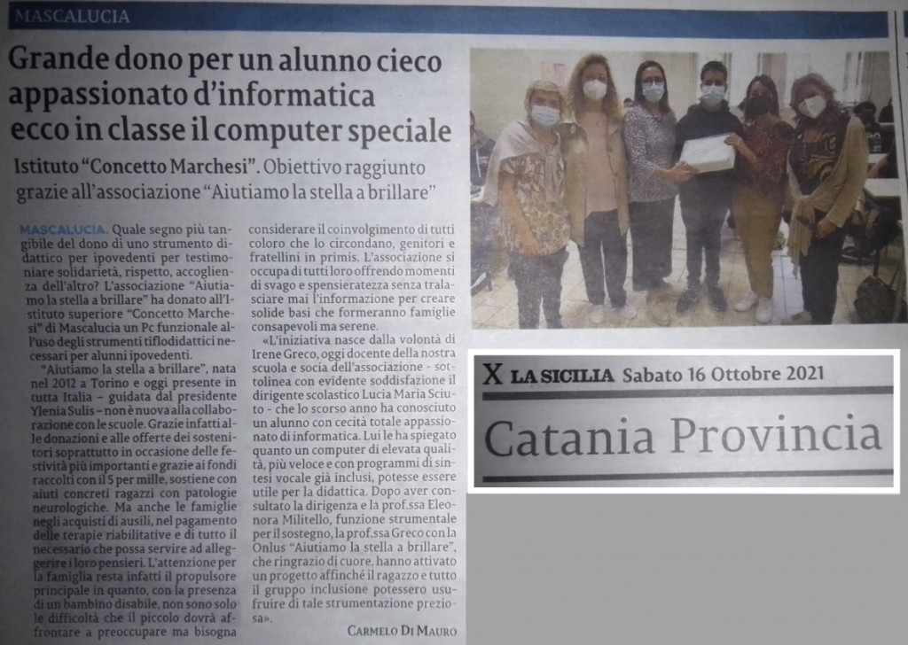 Articolo del 16 ottobre 2021