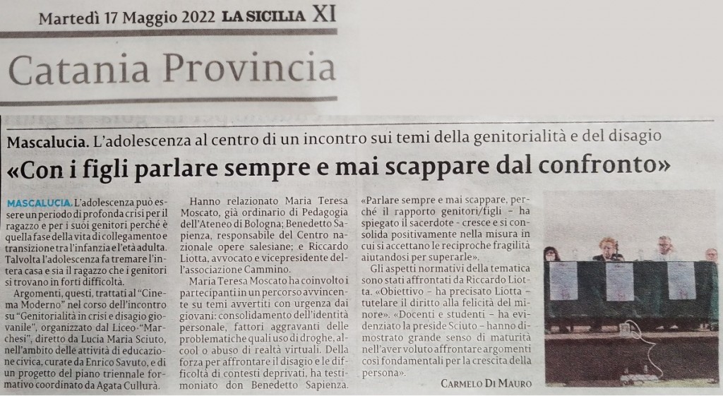 Articolo del 17 maggio 2022