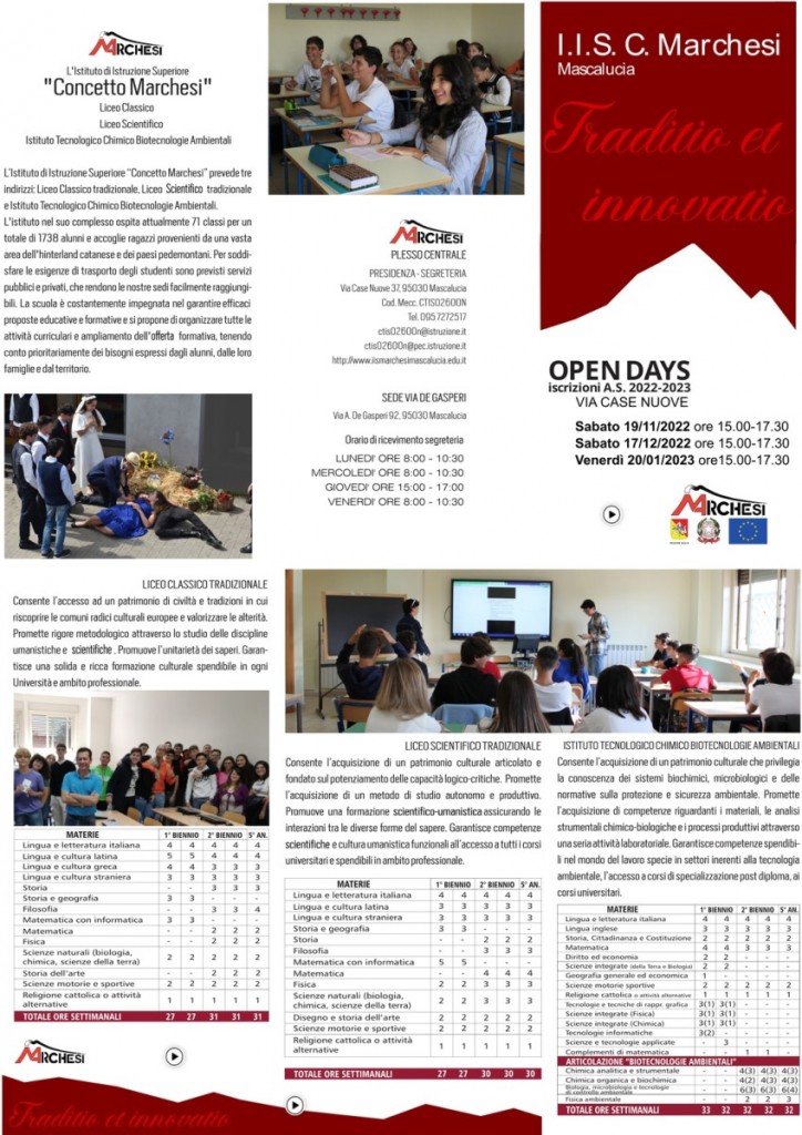 Brochure Orientamento - Iscrizioni a.s. 2023/2024